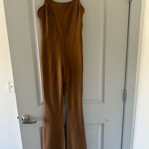 Athletic Comfortable Brown Jumpsuit